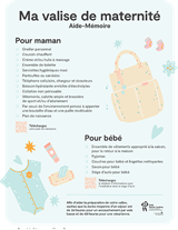 Préparer sa valise pour la maternité pour bébé et maman