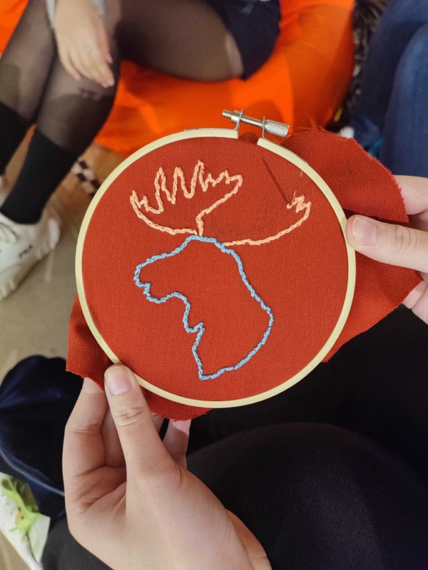Photo broderie cerceau