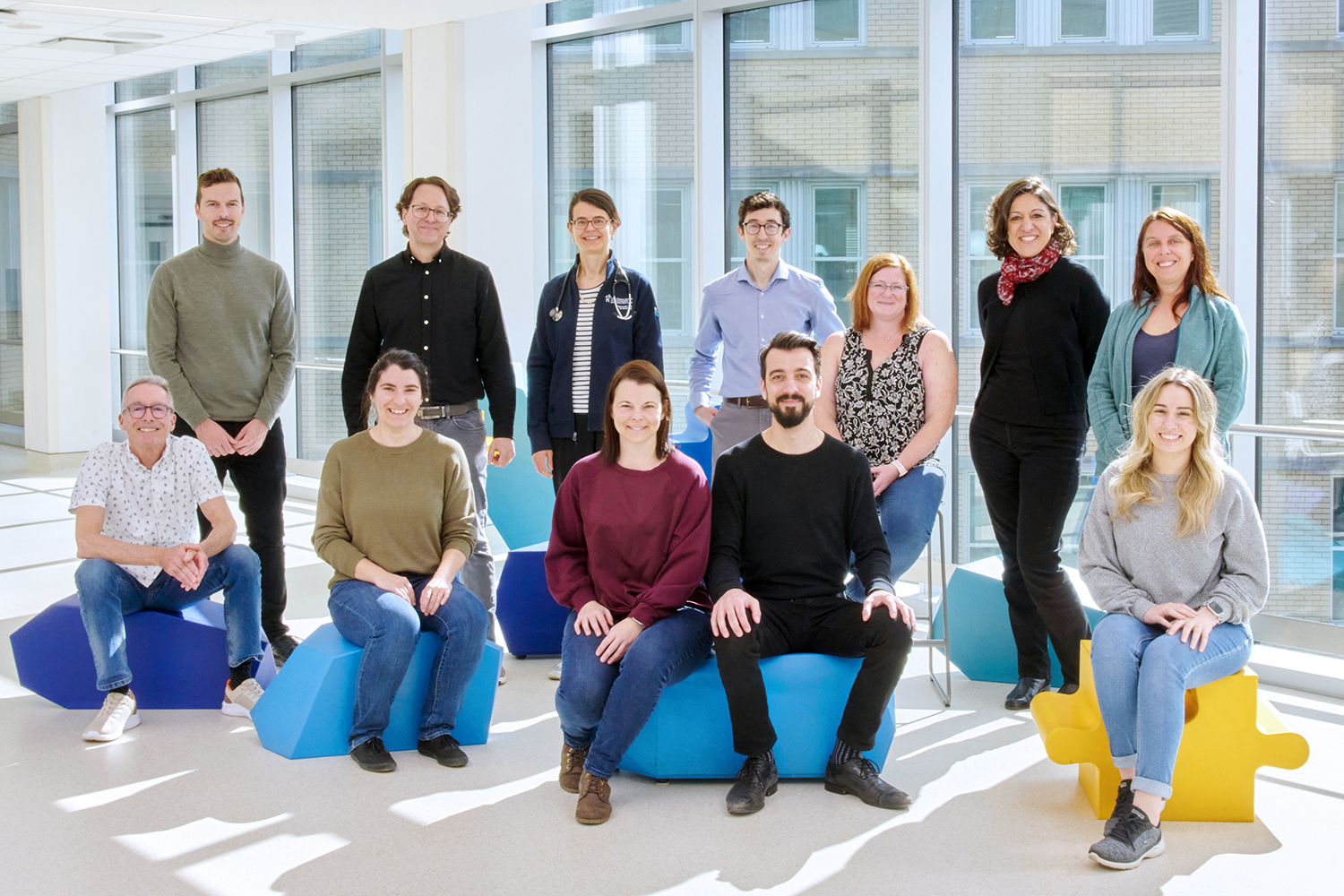 Photo de groupe : Centre québécois de génomique clinique