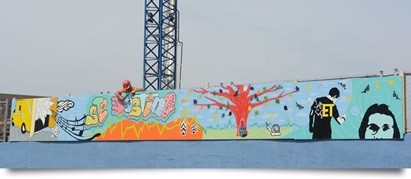 murale au CHU Sainte-Justine