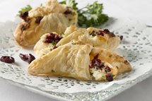 Chausson au chèvre chaud et canneberges