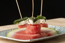 Melon d'eau et feta 