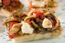 Mini pizza aux légumes grillés 