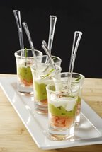 Verrine de saumon fumé mariné à la tequila 